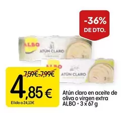 Albo - Atun Claro En Aceite De Oliva O Virgen Extra