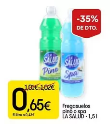 La Salud - Fregasuelos Pino O SPA