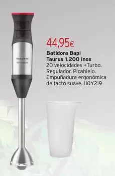 Taurus - Batidora Bapi  1200 Inox