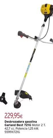 Garland - Desbrozadora Gasolina Gasalina Beast 7210 Motor 2 Tb