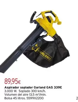 Garland - Aspirador Soplador Gas 339e