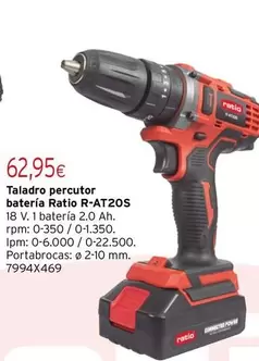 Ratio - Taladro Percutor Batería R-atzos