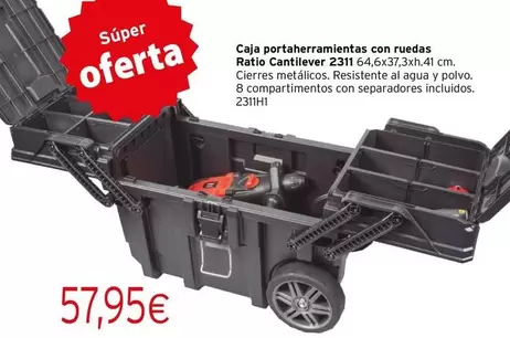 Ratio - Caja Portaherramientas Con Ruedas