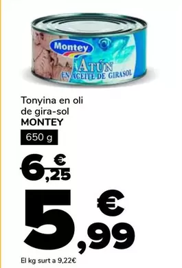Montey - Tonyina En Oli De Gira-Sol
