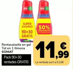 Somat - Rentavaixella En Gel Tot En 1 Llimona
