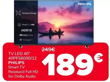 Philips - Tv Led 40" 40PFS6000/12