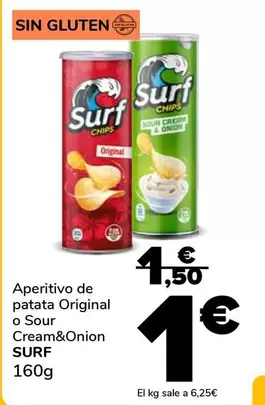 Surf - Aperitivo De Patata Original O Sour Cream&Onion