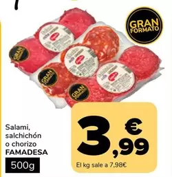 Famadesa - Salami, Salchichon O Chorizo