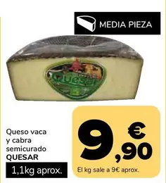 Quesar - Queso Vaca Y Cabra Semicurado