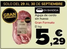 Aguja De Cerdo Sin Hueso