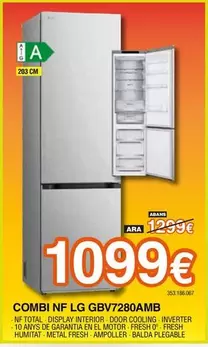 LG - Combi Nf Gbv7280amb