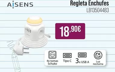 Aisens - Regleta Enchufes Lb13504483