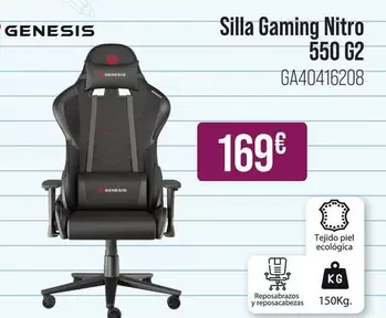 Genesis - Silla Gaming Nitro 550 G2