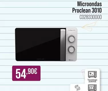 Microondas Proclean 3010