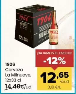1906 - Cerveza La Milnueve