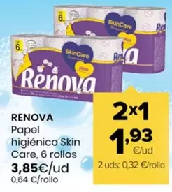 Renova - Papel Higienico Skin Care