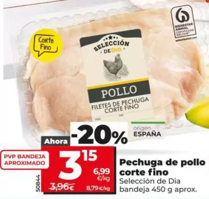 Seleccion De Dia - Pechuga De Pollo Corte Fino 