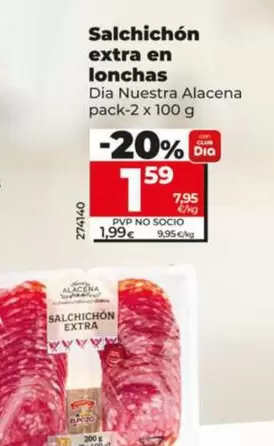 Dia Nuestra Alacena - Salchichón Extra En Lonchas