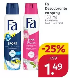 Fa - Desodorante En Spray
