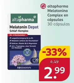 Altapharma - Melatonina Complex En Capsulas