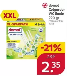 Domol - Colgardor Wc Limon
