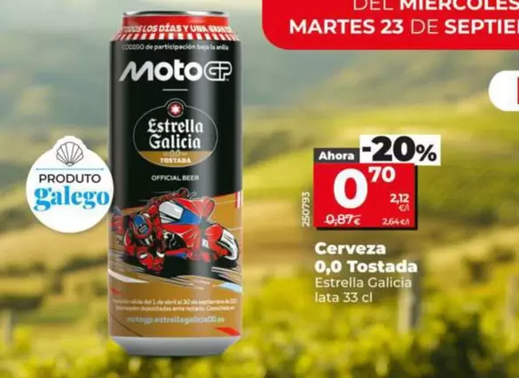Estrella Galicia - Cerveza 0,0 Tostada
