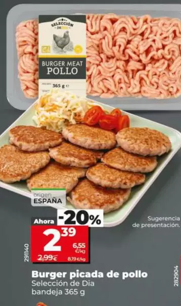 Seleccion De Dia - Burger Picada De Pollo 