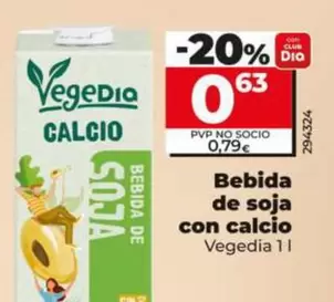 Vegedia - Bebida De Soja Con Calcio