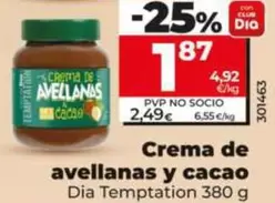 Dia Temptation - Crema De Avellanas Y Cacao 380 G