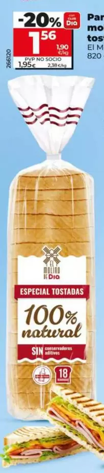 El Molino De Dia - Pan De Molde Para Tostadas