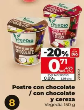 Vegedia - Postre Con Chocolate / Con Chocolate Y Cereza