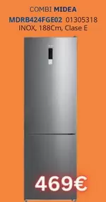 Midea - Combi Mdrb424fge02 01305318 Inox