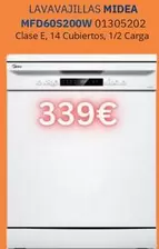 Midea - Lavavajillas MFD60S200W