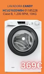Candy - Lavadora Hcu2102dwb4 01185228 Clase B