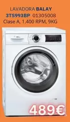 Balay - Lavadora 3TS993BP 01305008 Clase A