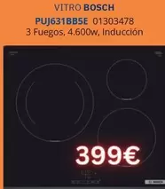 Bosch - Vitro Puj631bb5e 01303478 3 Fuegos