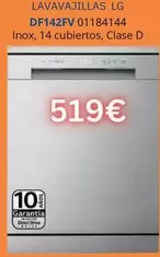 LG - Lavavajillas DF142FV 011841144 Inox