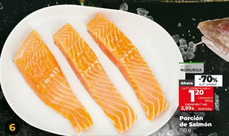 Porcion De Salmón