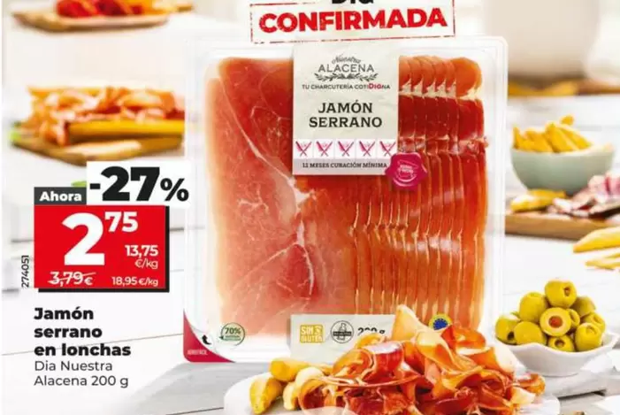 Dia Nuestra Alacena - Jamón Serrano En Lonchas