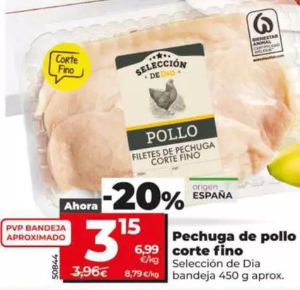 Seleccion De Dia - Pechuga De Pollo Corte Fino 