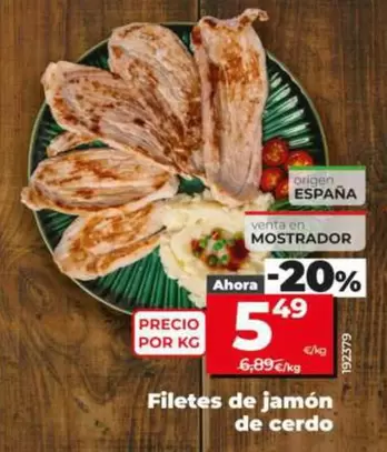 Filetes De Jamón De Cerdo 