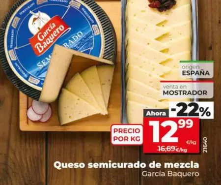 García Baquero - Queso Semicurado De Mezcla 