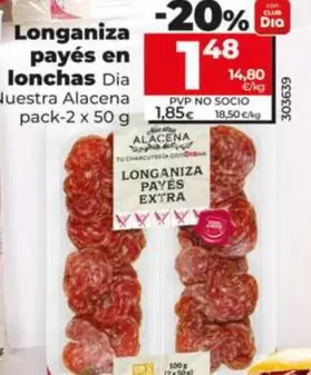 Dia Nuestra Alacena - Longaniza Payés En Lonchas