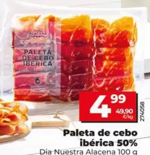 Dia Nuestra Alacena - Paleta De Cebo Ibérica 50%
