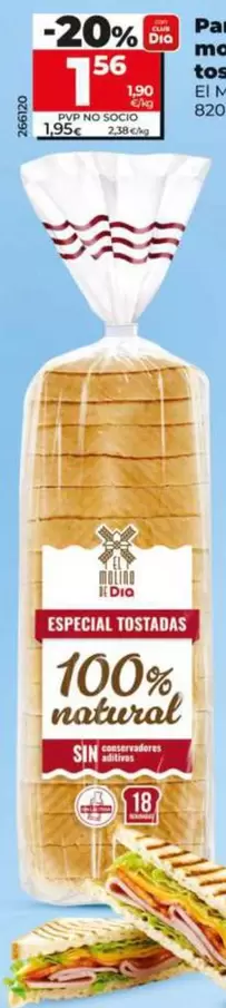 El Molino De Dia - Pan De Molde Para Tostadas
