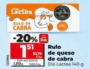 Dia Lactea - Rulo De Queso De Cabra 