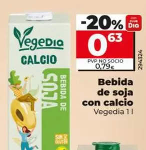 Vegedia - Bebida De Soja Con Calcio