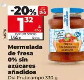Dia Fruticampo - Mermelada De Fresa 0% Sin Azúcares Añadidos
