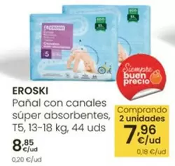 Eroski - Panal Con Canales Super Absorbentes