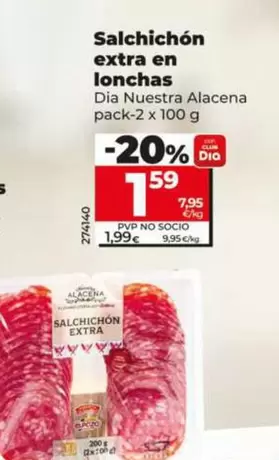 Dia Nuestra Alacena - Salchichón Extra En Lonchas